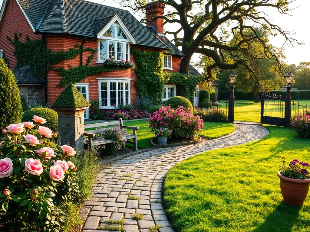 Dom w stylu angielskim – projekt, elewacja, ogród