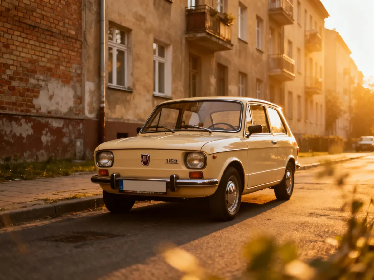 Odrestaurowany Fiat 126p jako kolekcjonerski klasyk